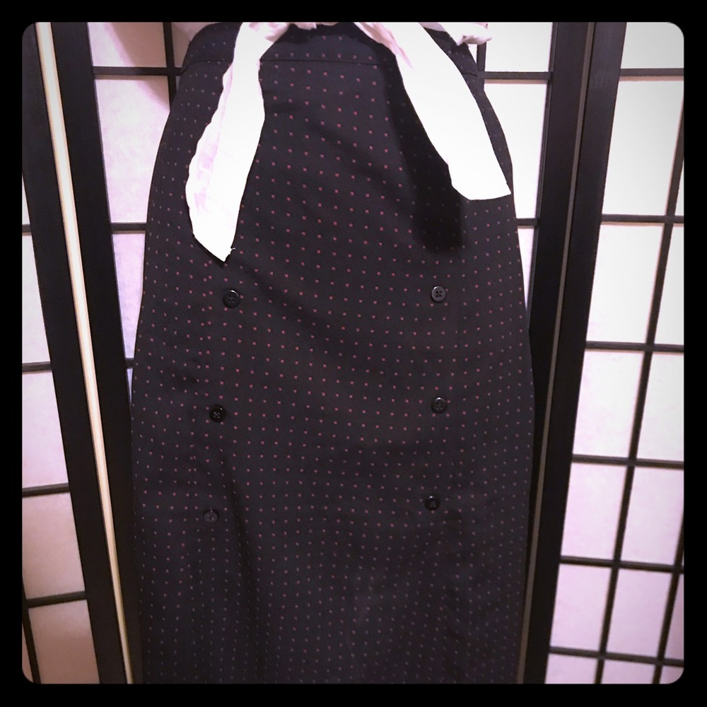 Adorable navy retro skirt with red polka dots❤️